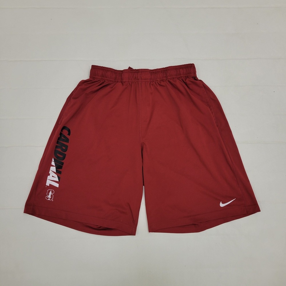 Nike Stanford Cardinal Shorts Mens XL Red Sports Logo Football Basketball Drifit
